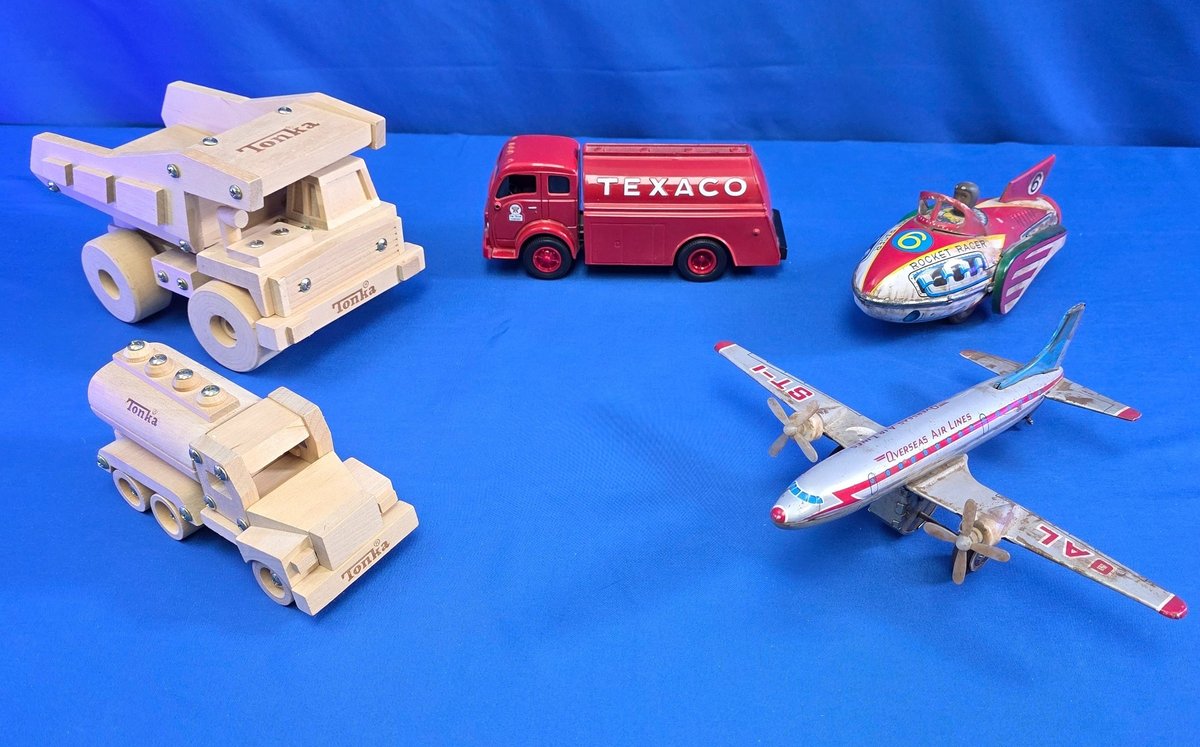 Vintage Tonka and Tin Litho Toy Vehicles