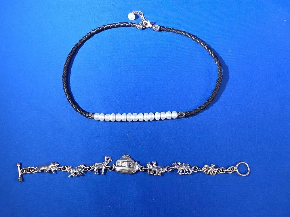 Sterling Silver Necklace and Bracelet