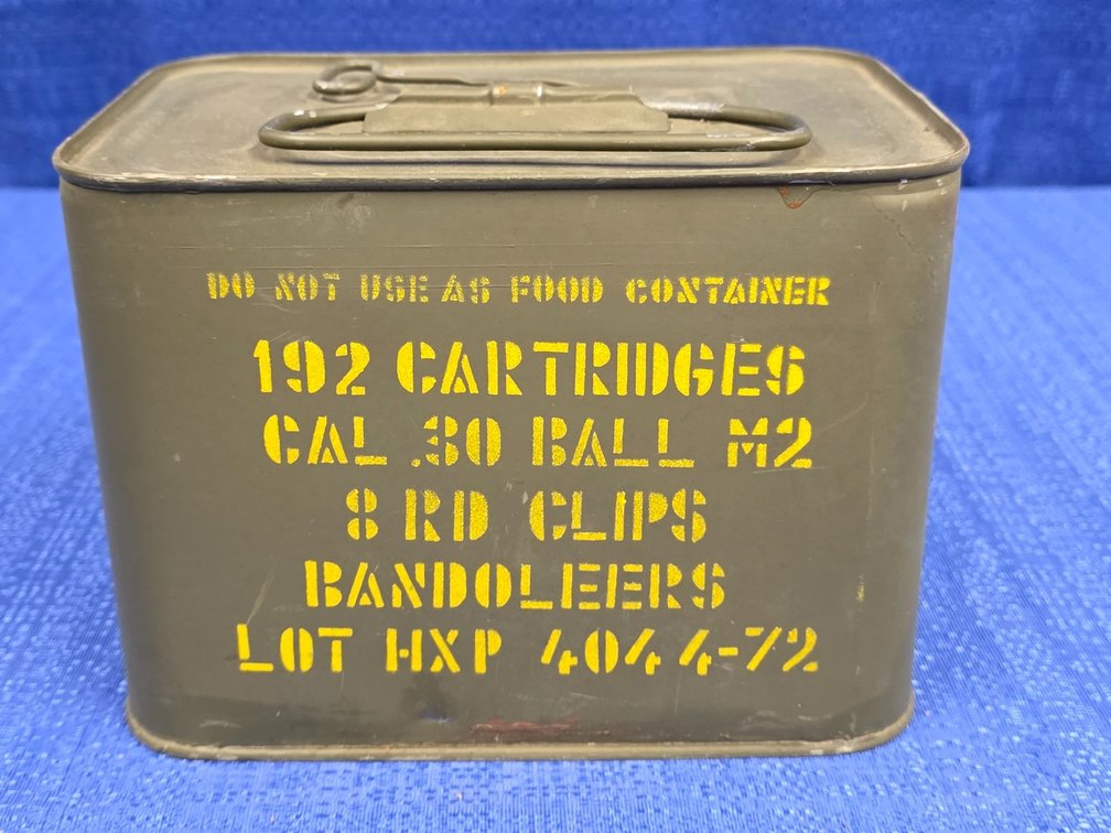 (192) rnds. of .30 Cal M2 in Ammunition Can