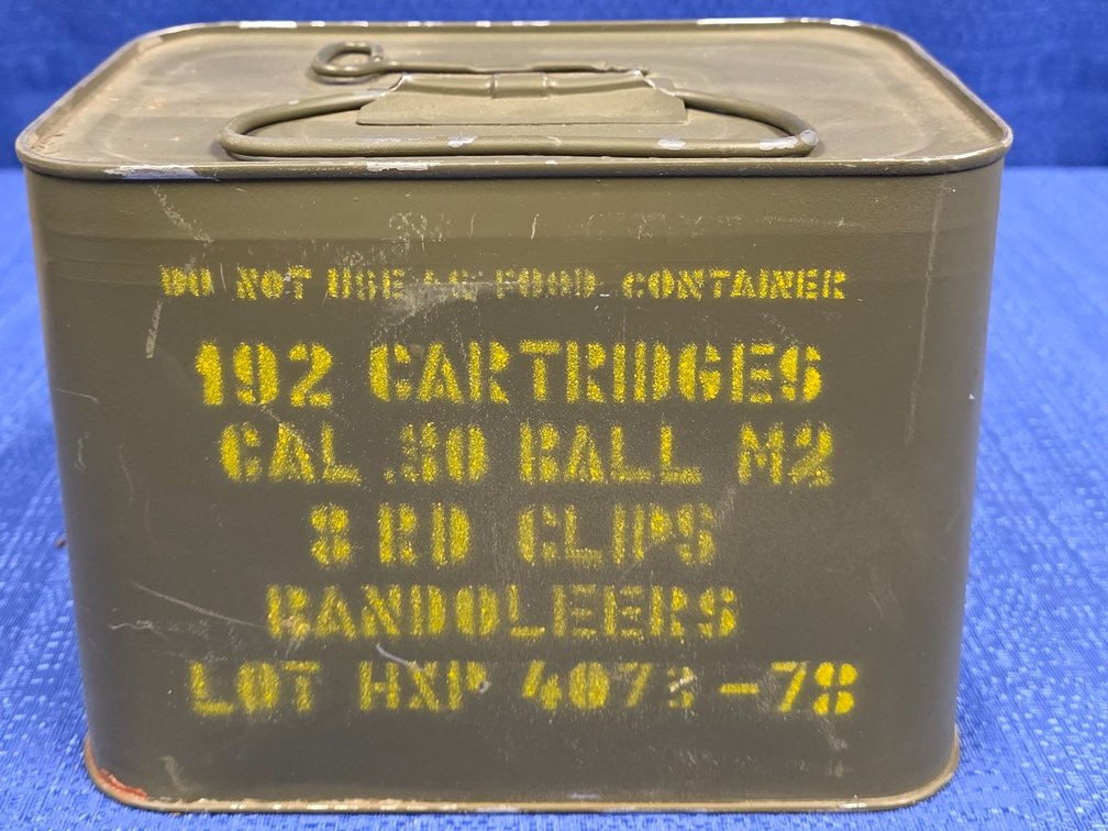 (192) rnds. of .30 Cal M2 in Ammunition Can