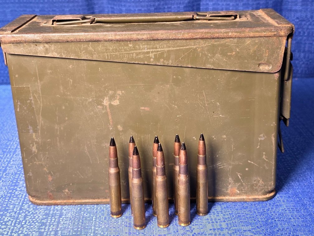 (204) rnds. of 30-06 Armor Piercing Cartridges and Ammo Can. (LPO)