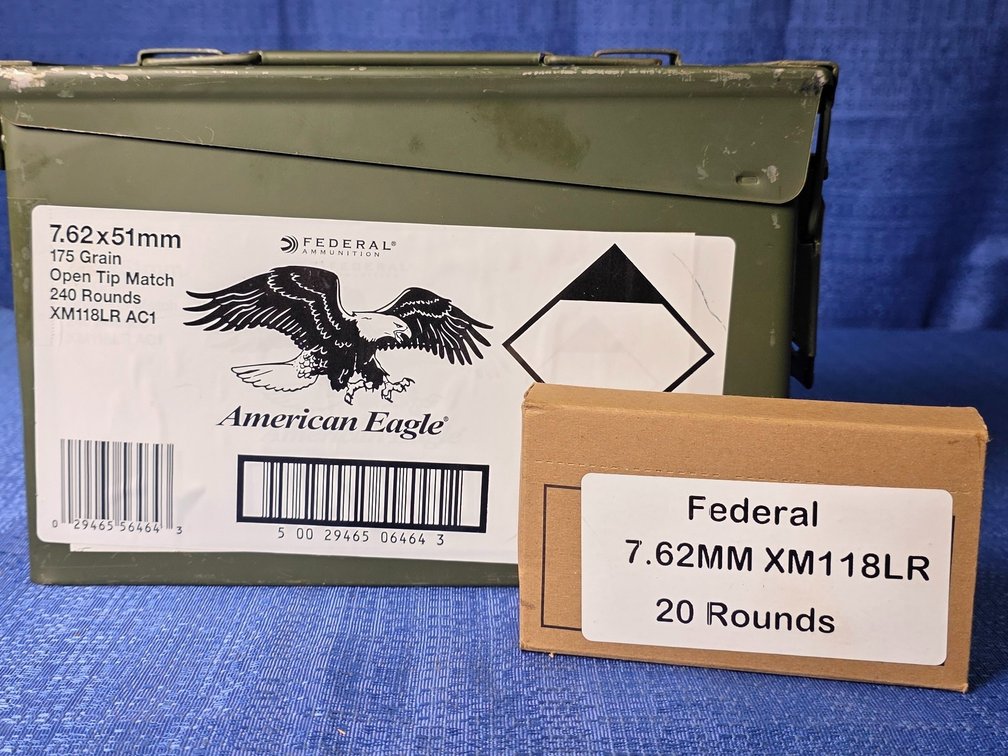 (240) rnds. of Federal 7.62x51mm XM118LR Ammunition