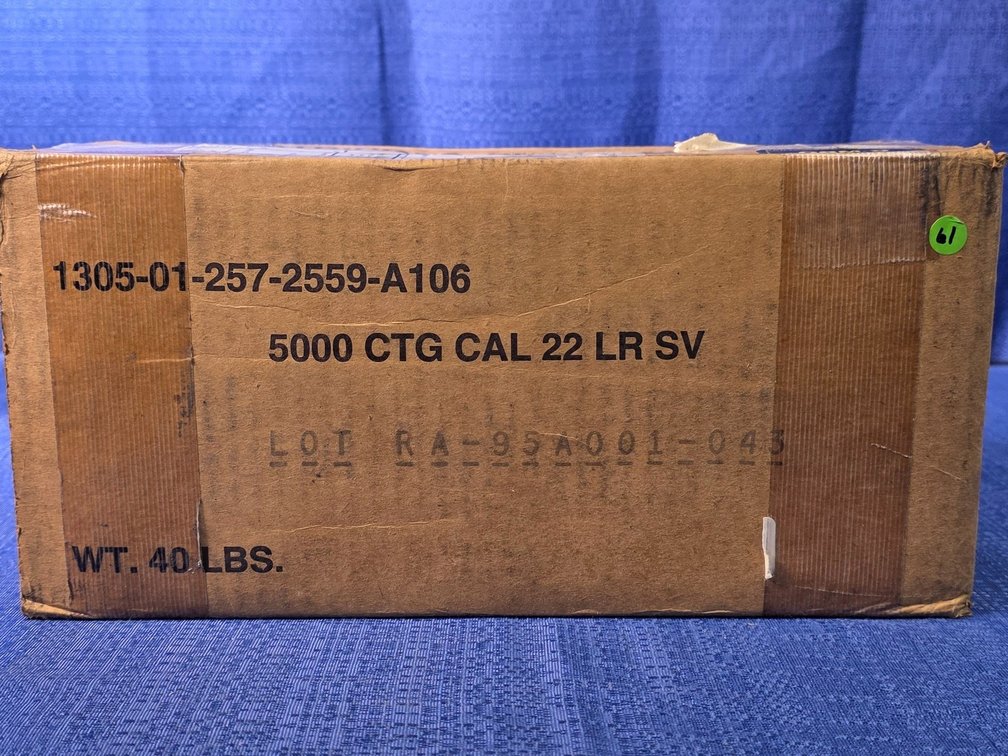 (5000) rnds. of Remington .22 LR Standard Velocity Ammunition