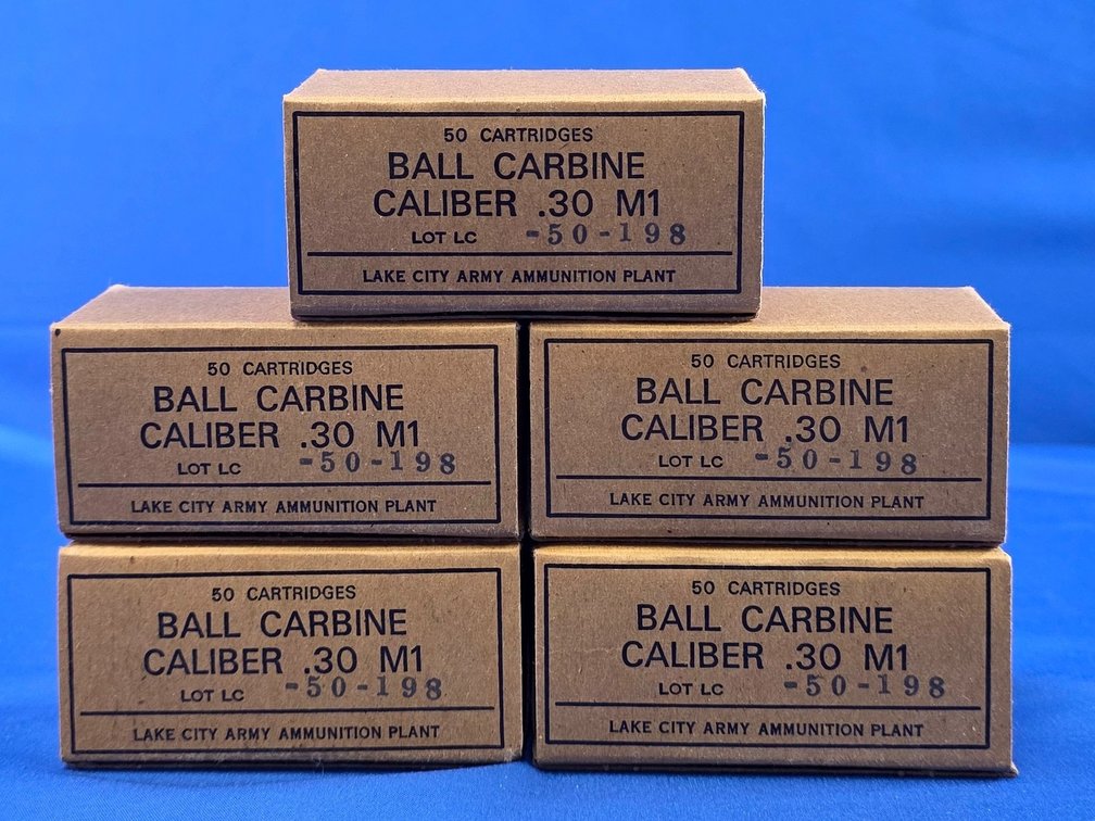 (250) rnds. of Lake City .30 M1 Carbine Ammunition.