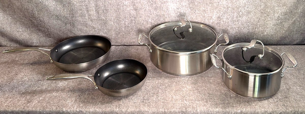 (4) Pieces of Circulon Stainless Steel Cookware w/(2) Lids