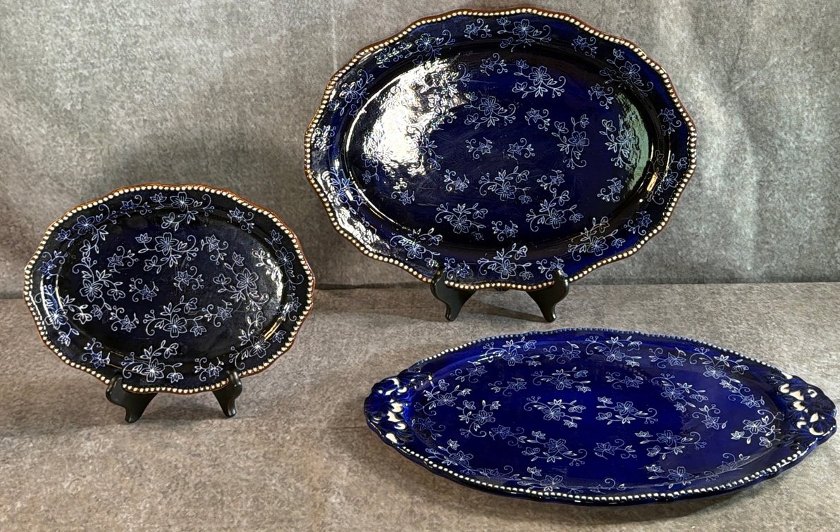 (3) Temp-tations Oval Platters (LPO)