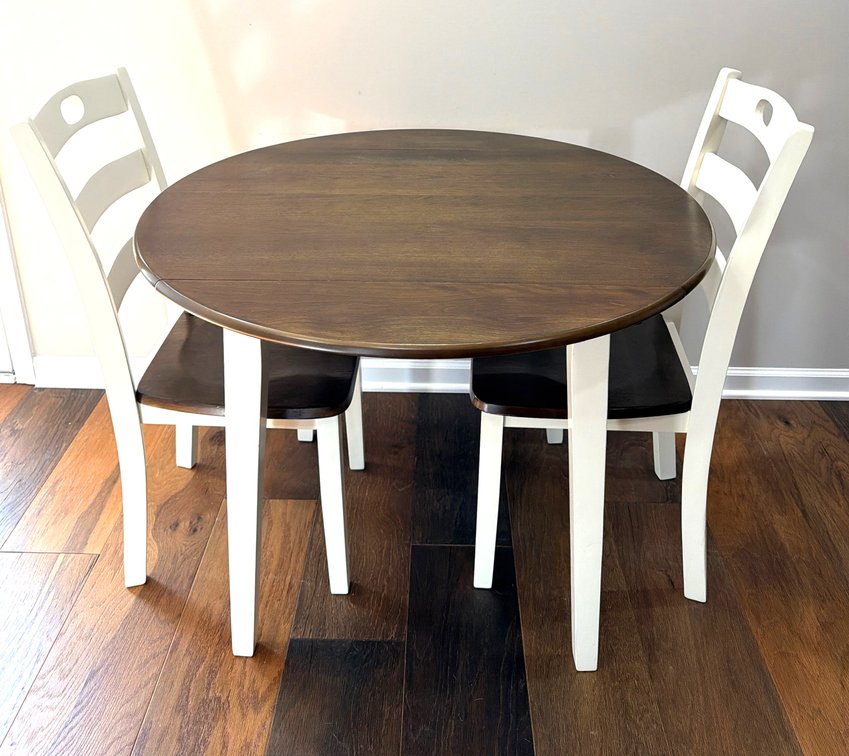 Drop-Leaf Dining Table & Two Chairs (LPO)