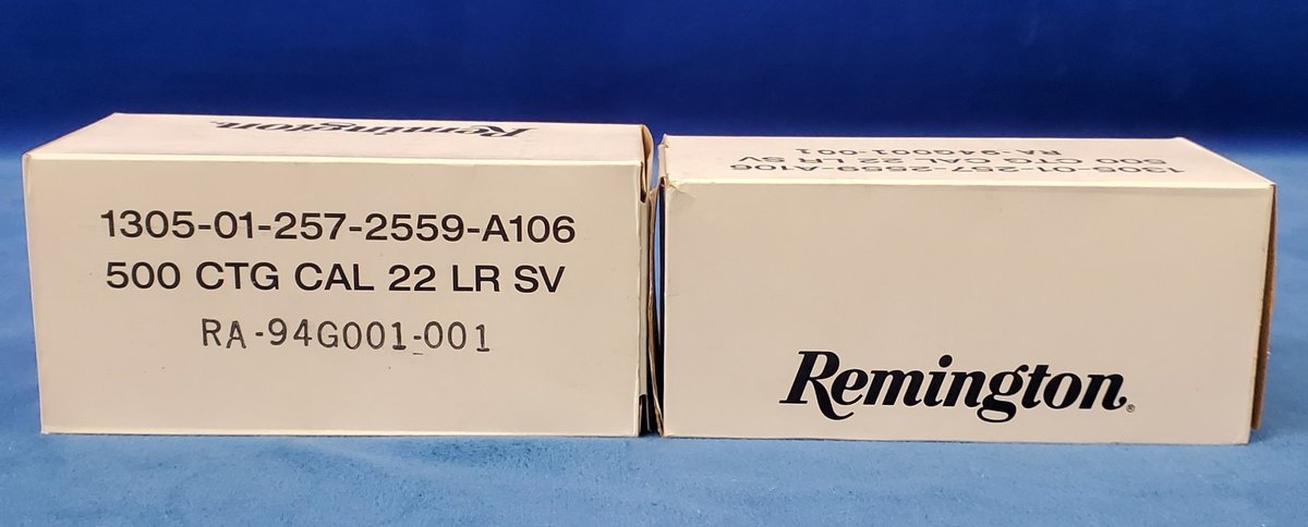 (2) Boxes Remington 22 Cal LR SV
