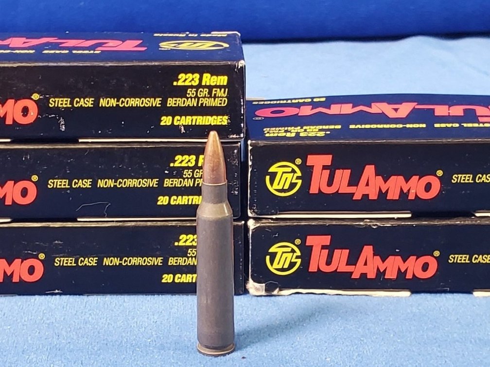 (5) Boxes TulAmmo .223 Rem