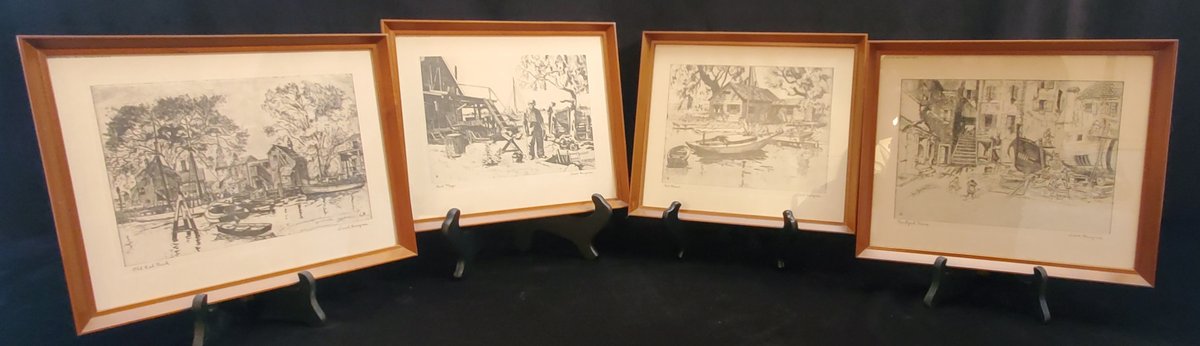 (4) Lionel Barrymore Framed Prints 