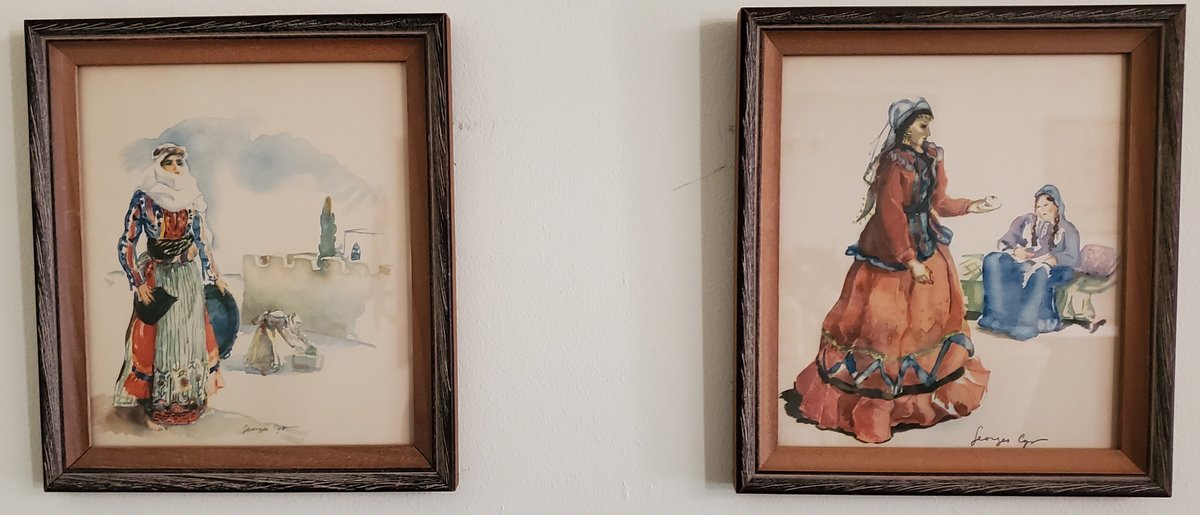 (2) George Cyr Water Color Prints 