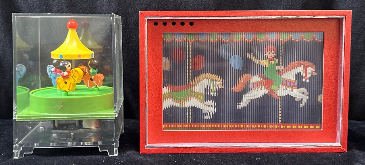 (2) Carousel Music Boxes 