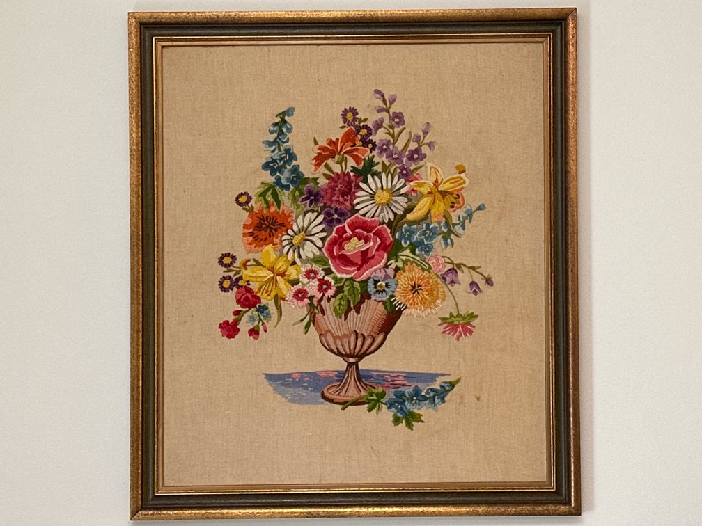 Needle Point Picture in Frame  (LPO)