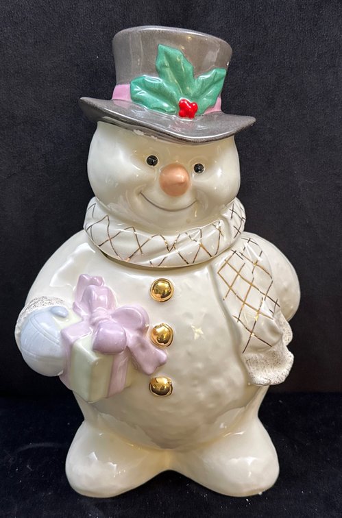 Lenox Snowman Cookie Jar