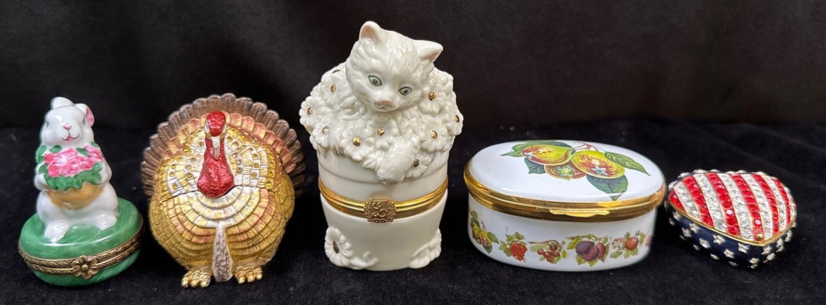 (5) Miniature Trinket Boxes