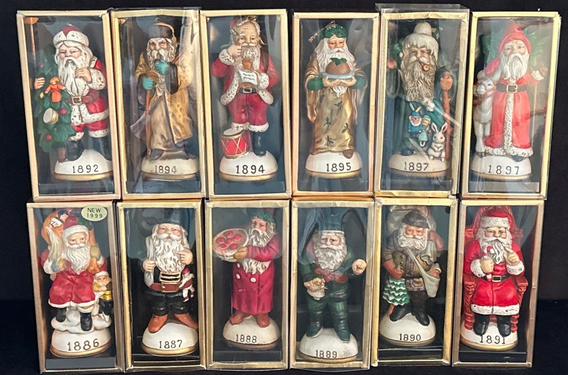 (12) Memories of Santa Figurines (years 1886-1897) 