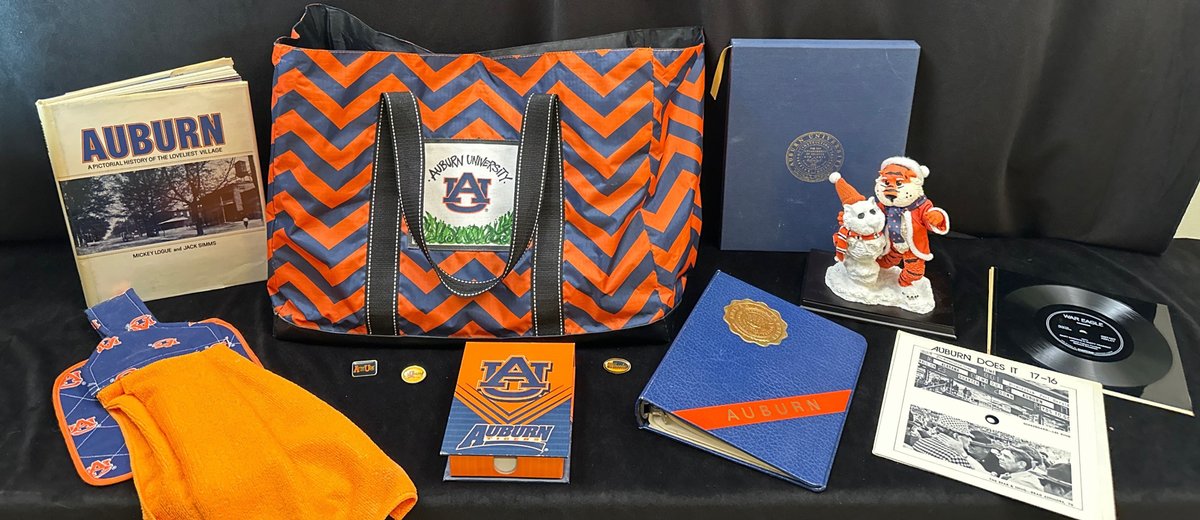 Auburn Overnight Bag, "Mascot & Snowman" Figurine & More