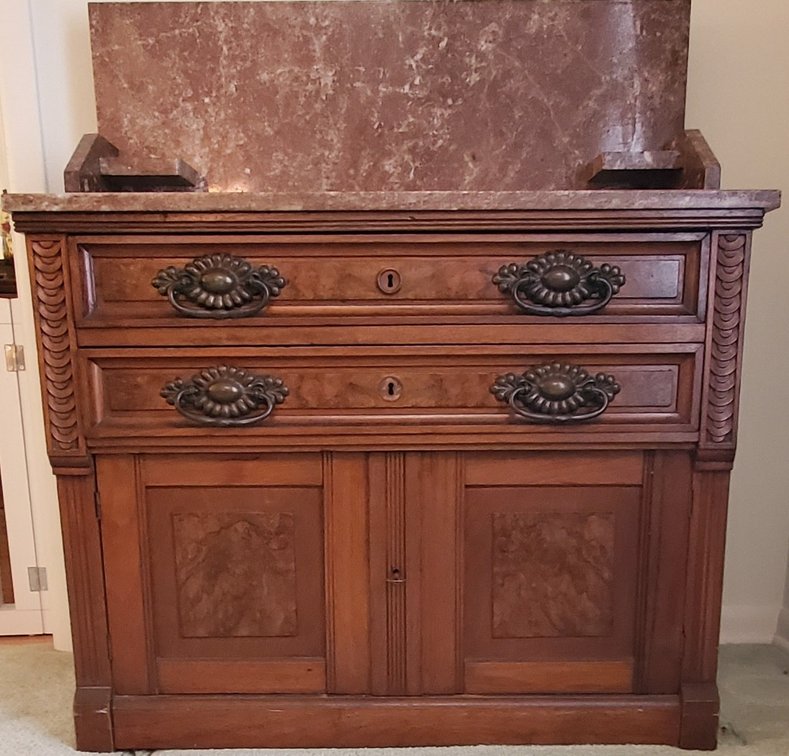 Vintage Victorian Style Marble Top Wash Stand (LPO)
