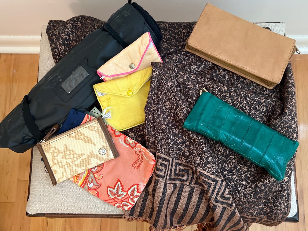 Pashmina Wrap, Leather Wallet and More