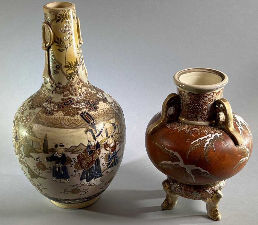 (2) Large Oriental Vases