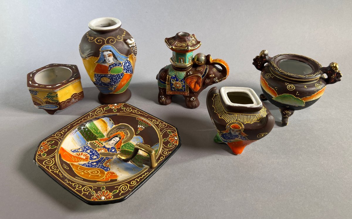 (6) Pieces Assorted Satsuma-Style Items