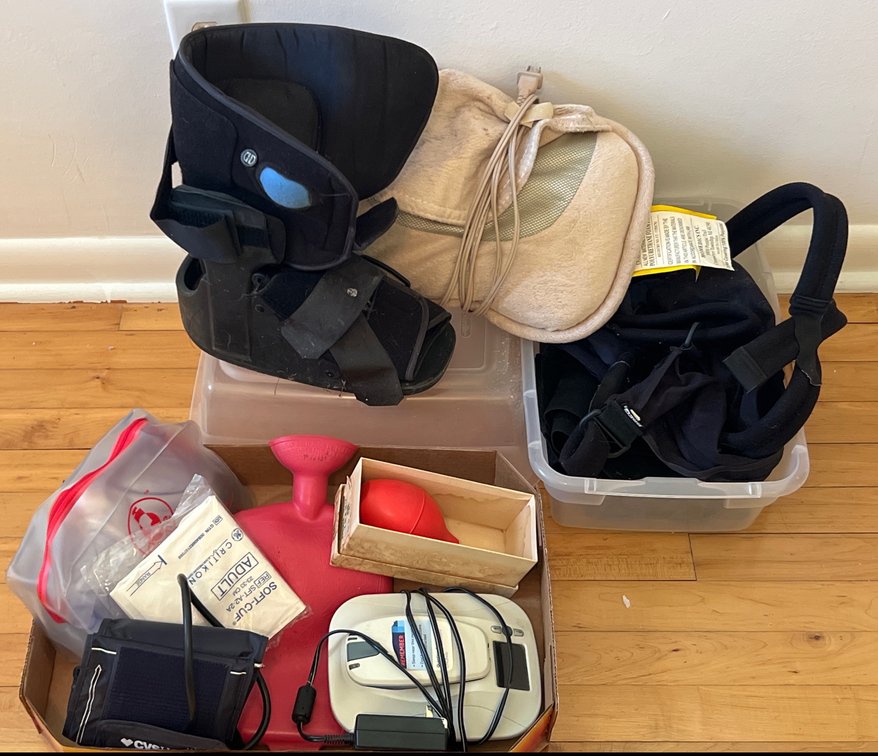 Home Health Aids:  Walking Boot, Slings, Massage Pillow & More (LPO)