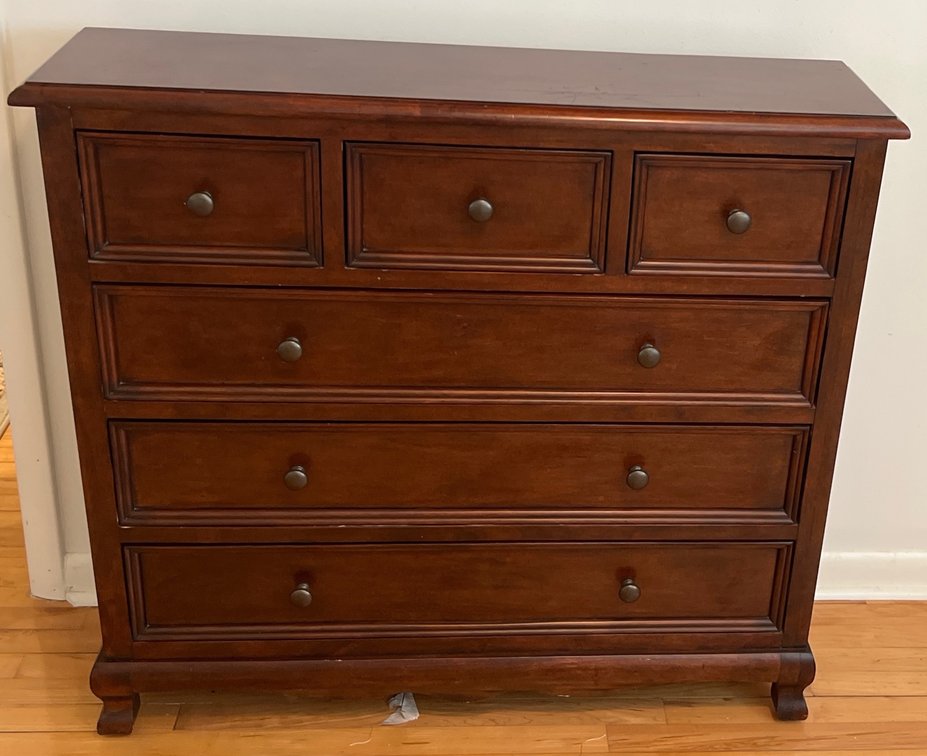 Wood Narrow Console Chest - 3 over 3 (LPO)