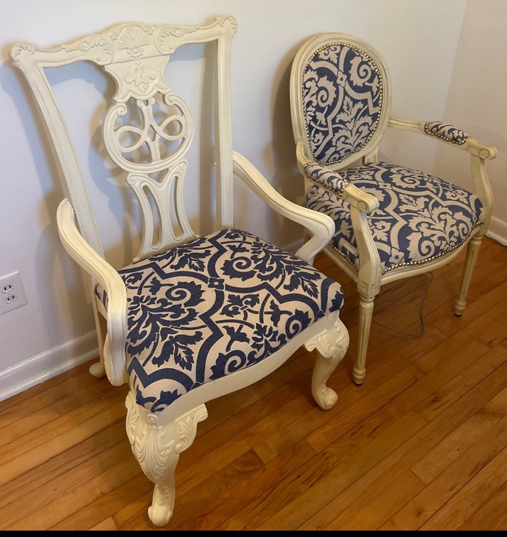 (2) Coordinating Upholstered Chairs (LPO)