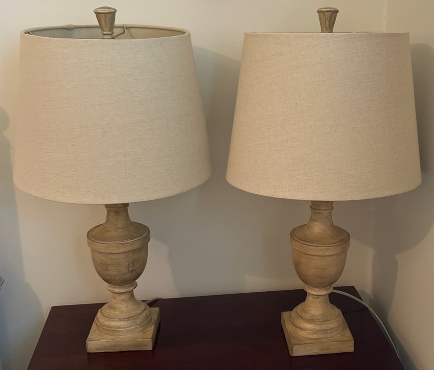 Pair of Lamps with Shades (LPO)