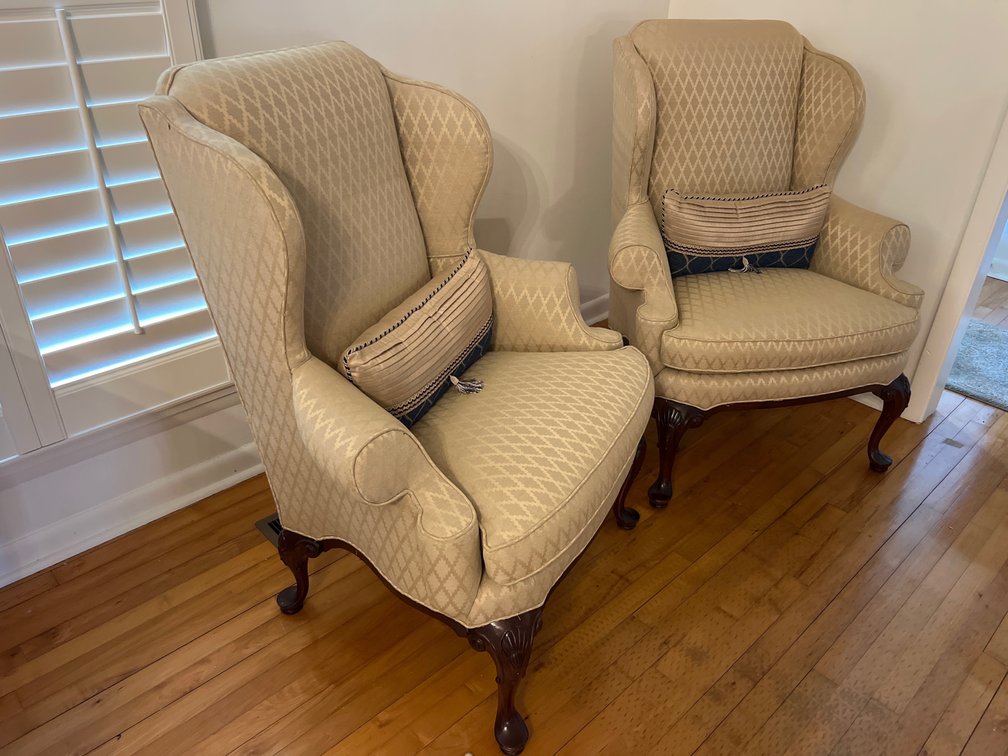 Pair of Henredon Wingback Chairs (LPO)