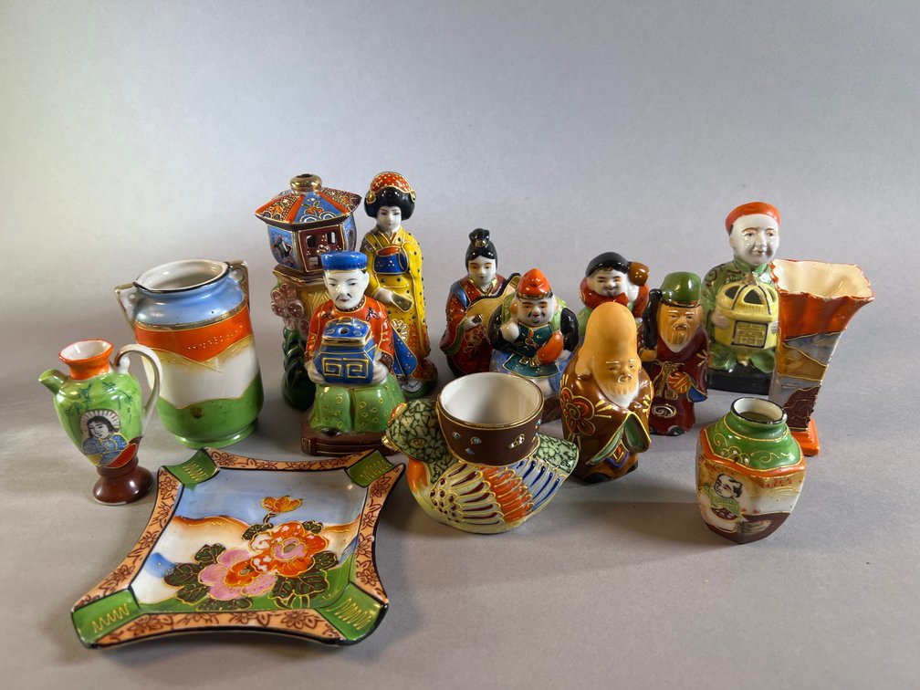 Assorted Oriental Figurines - 15 Pieces