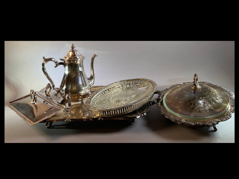 Assorted Silverplate Including Coffee Pot and More (LPO)