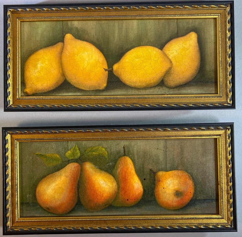 Pair of Framed Fruit Prints