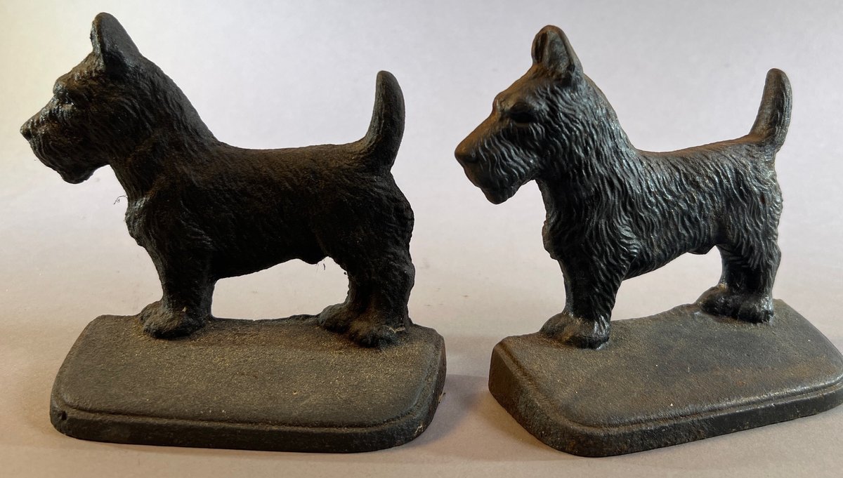 Pair of Cast Iron Scotty Dog Bookends