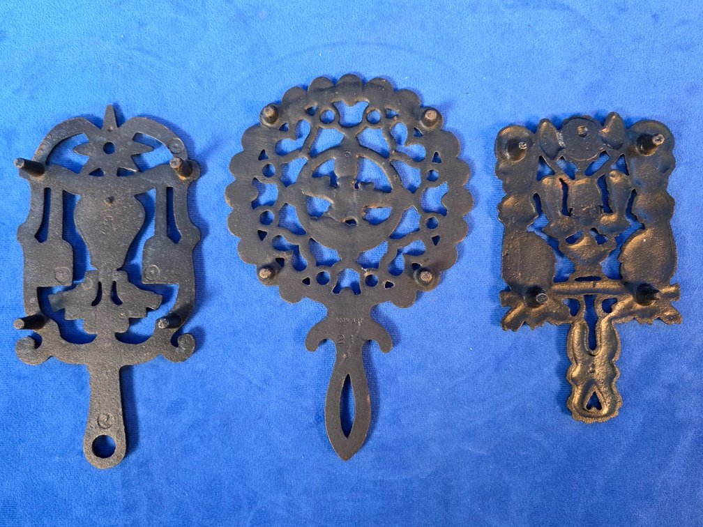 (3) Cast Iron Trivets