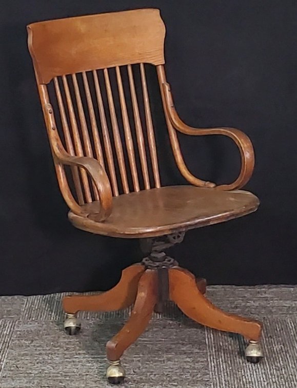Vintage Wood Desk Chair (LPO)