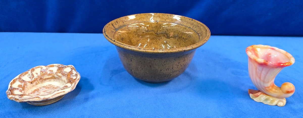 (2) Pottery Bowls & More