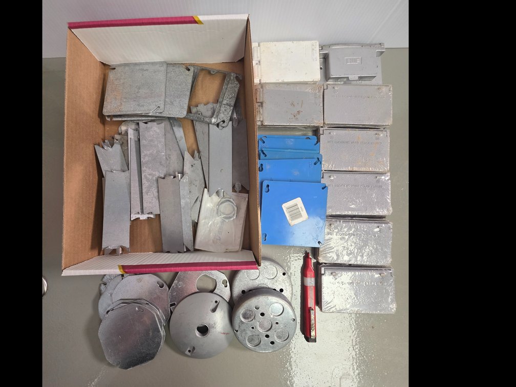 Box of Assorted Plug Covers