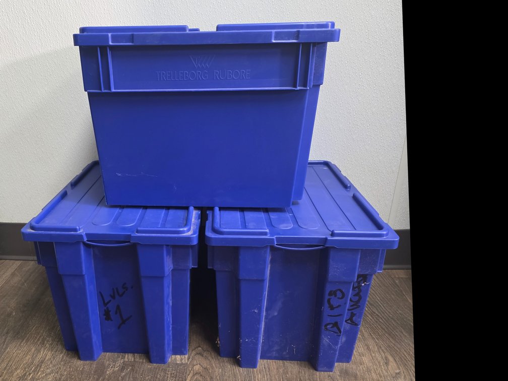(3) Plastic Storage Containers w/Lids (LPO)