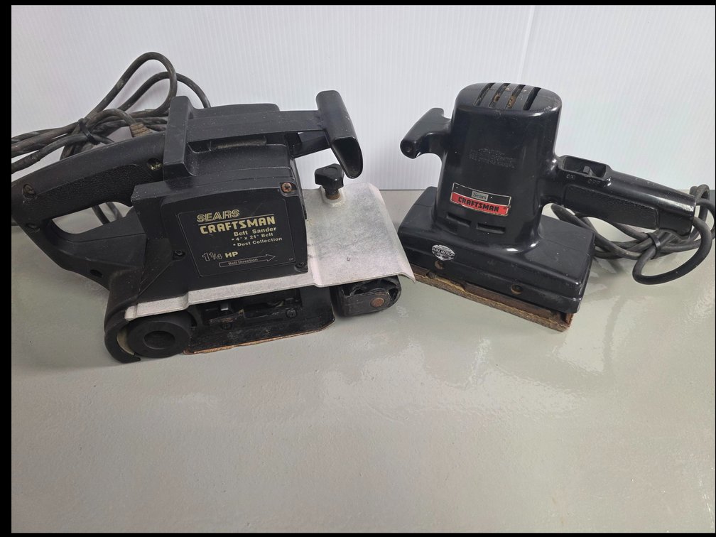 Craftsman 1 1/4 HP Belt Sander & Sears Craftsman Orbital Sander (LPO)
