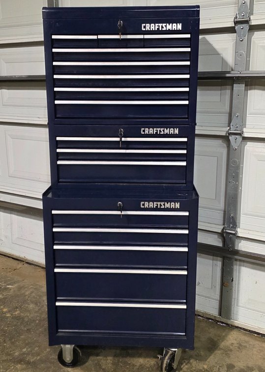 Craftsman 3-Tier Rolling Tool Chest w/Keys (LPO)