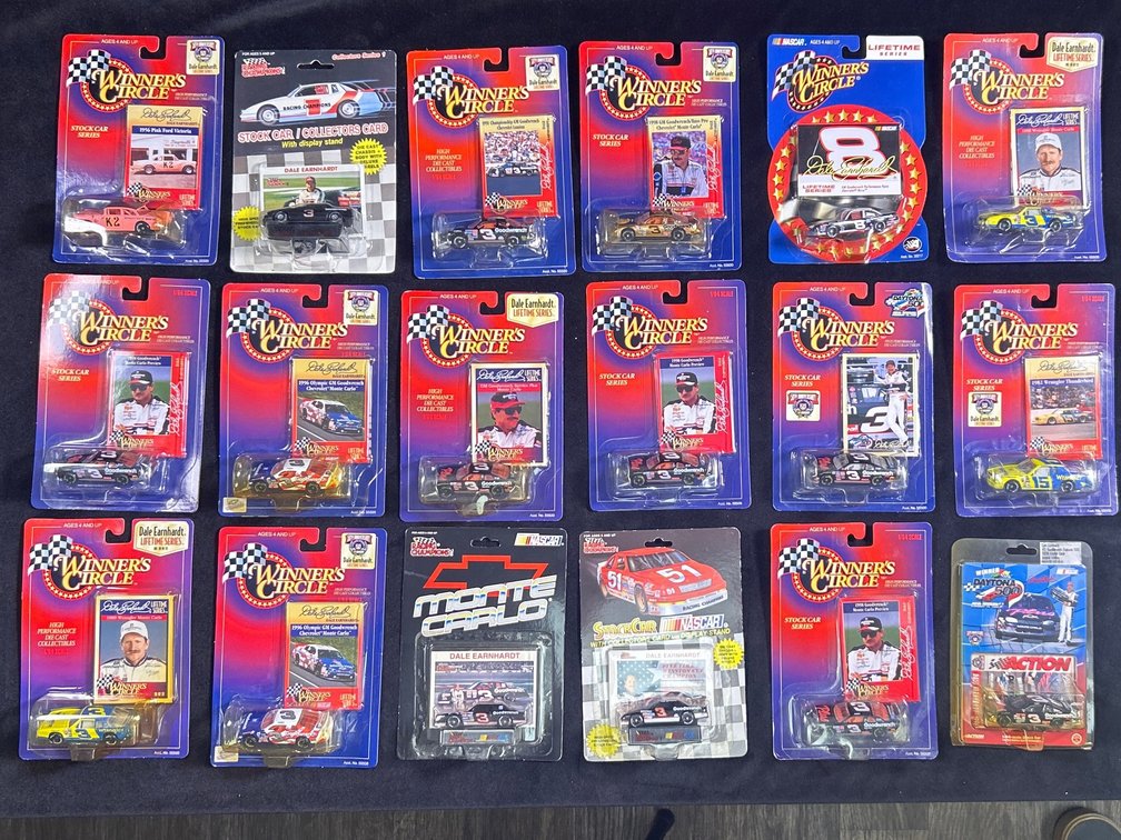 (18) 1/64 Scale Dale Earnhardt Die Cast Cars .