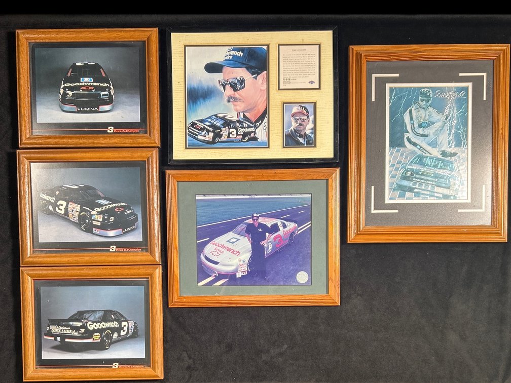 (6) Dale Earnhardt Framed Photos.