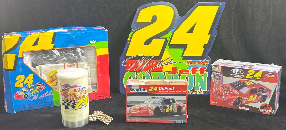 Jeff Gordon Memorabilia, Including Model Kits, Signs And More.
