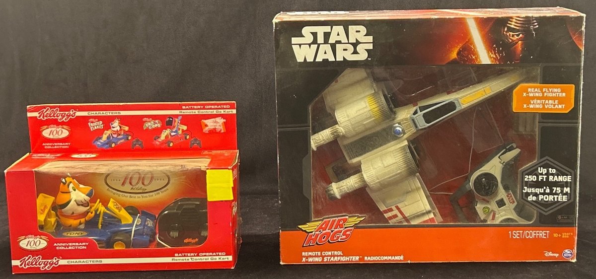 Tony The Tiger Remote Control Car And Star Wars Remote X Wing Starfighter.