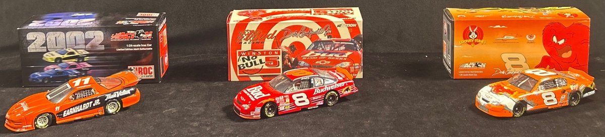 (3) 1/24 Scale Dale Earnhardt Jr. Die Cast Cars .