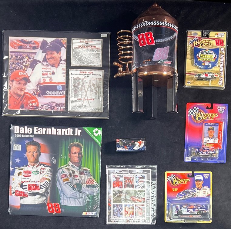 Dale Earnhardt Jr. Moonshine Still, (4) 1/64 Scale Die Cast Cars And More.