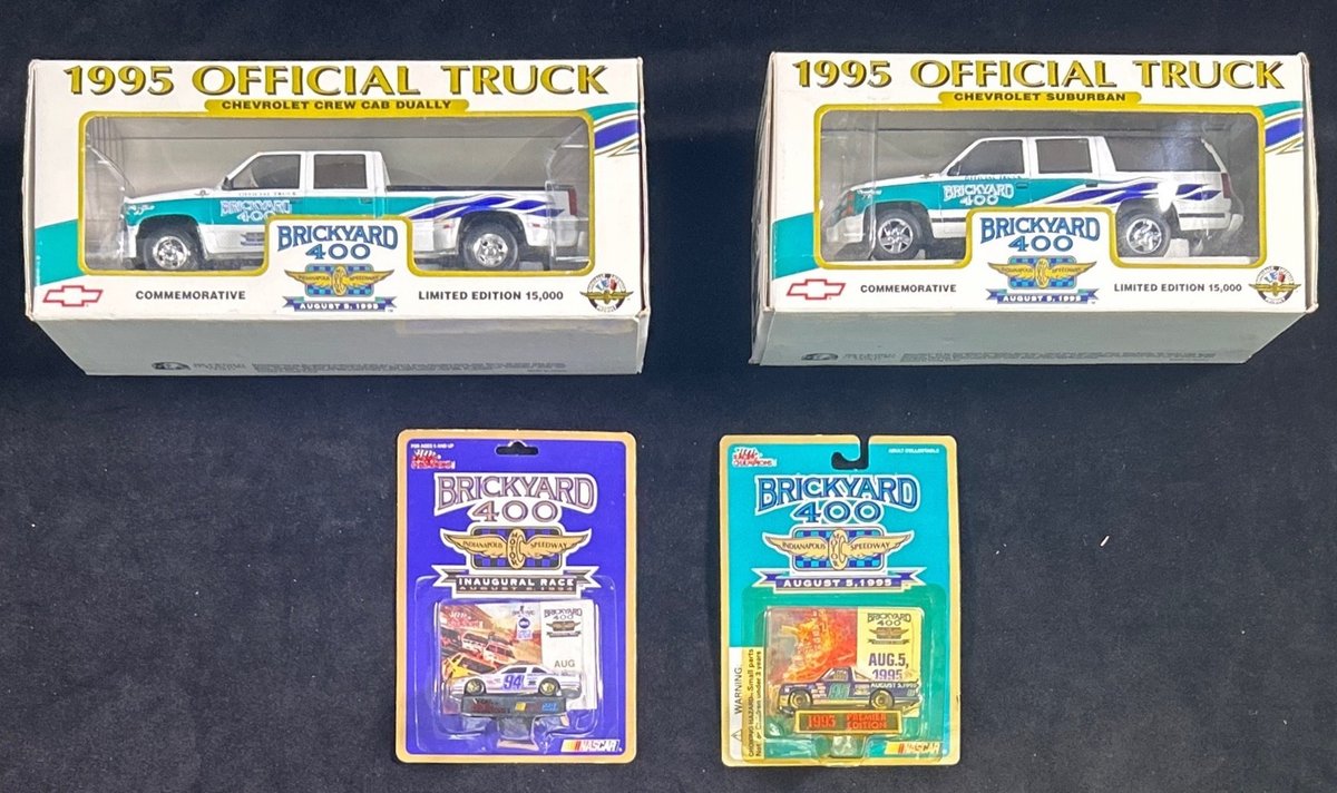 (2) 1/64 Scale And (2) 1/24 Scale Brick Yard Die Cast Cars .