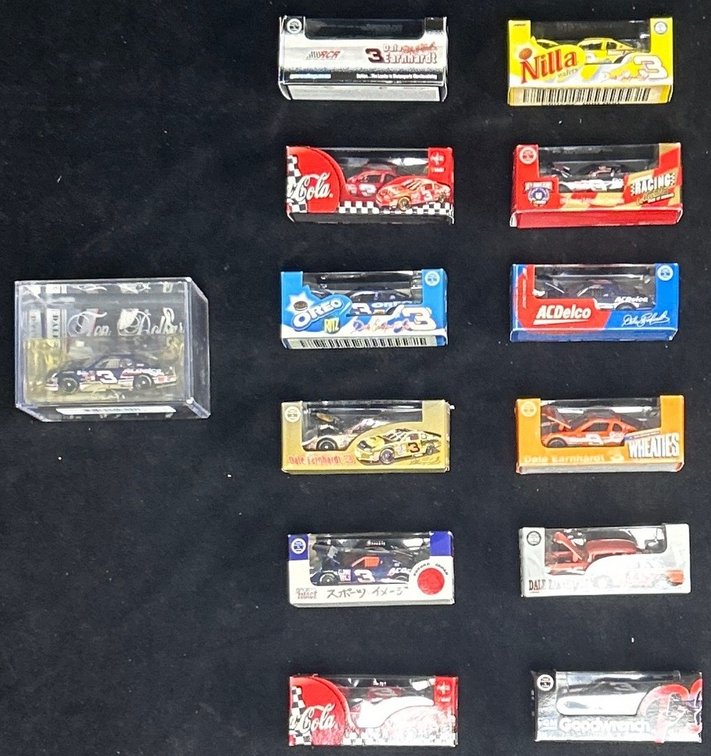 (13) 1/64 Scale Dale Earnhardt Die Cast Cars. 