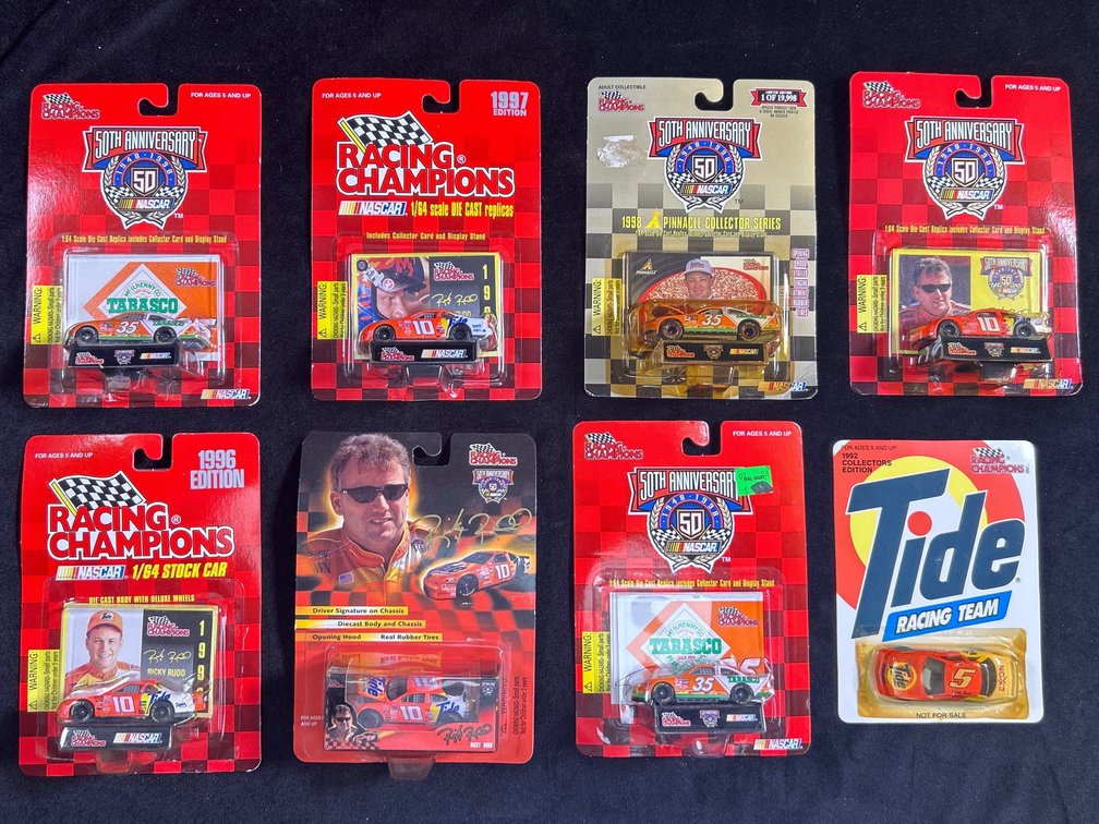  (8) 1/64 Scale Ricky Rudd Die Cast Cars . 